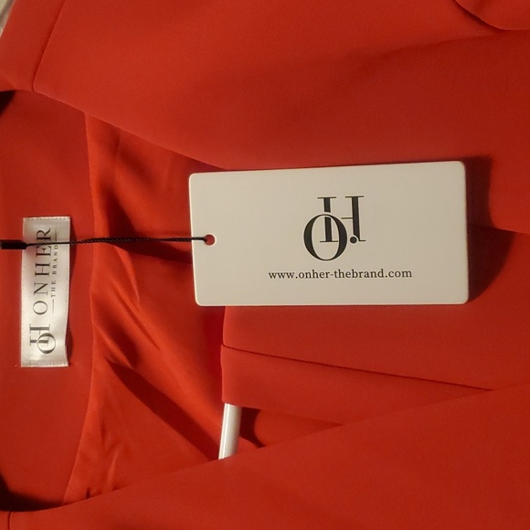 ✨️NWT✨️ Red Pants Power Suit w/ Cutout Blazer (Medium) - Picture 15 of 16